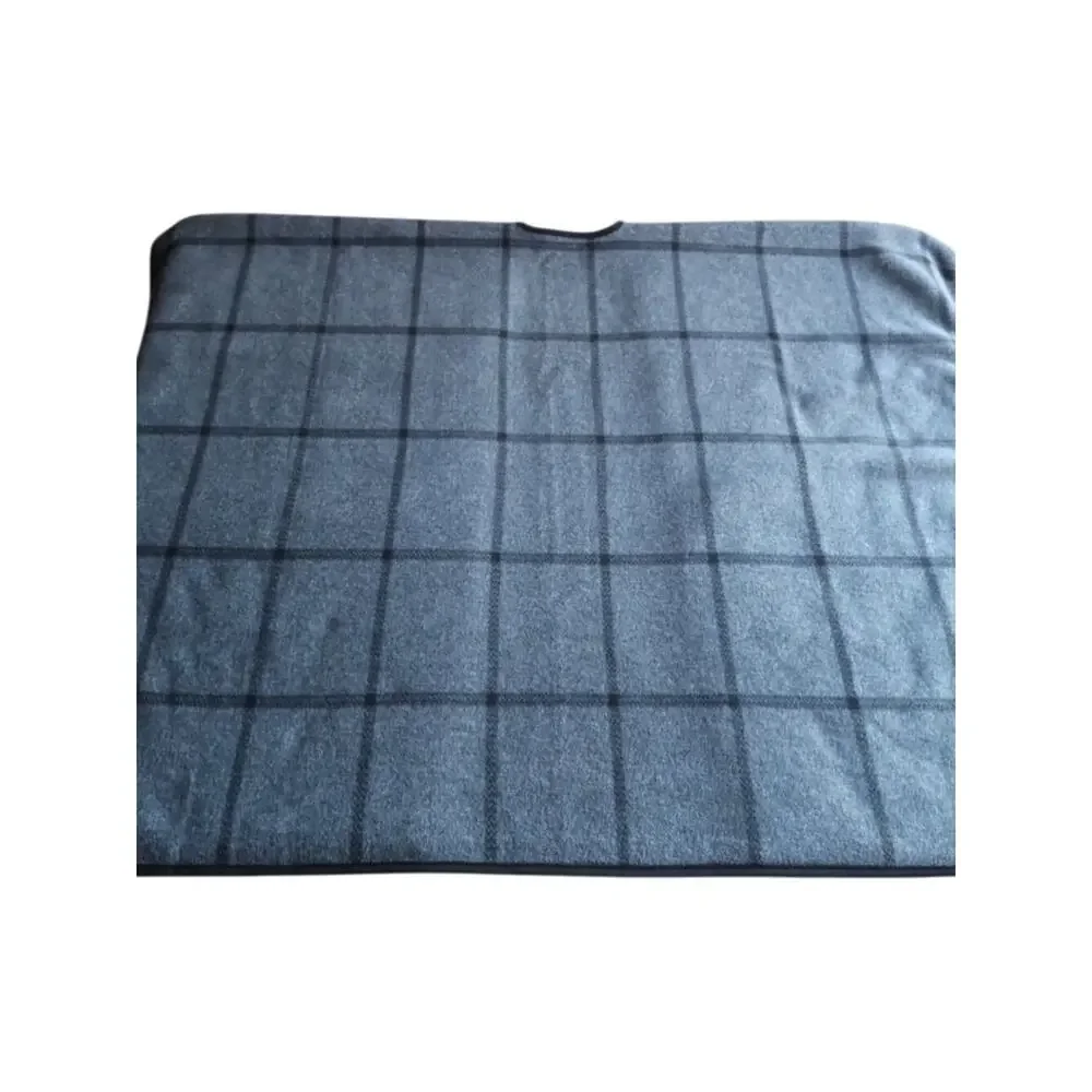 Ike Behar Grey Plaid Reversible Poncho Sherpa Wrap One Size Cozycore Loungewear